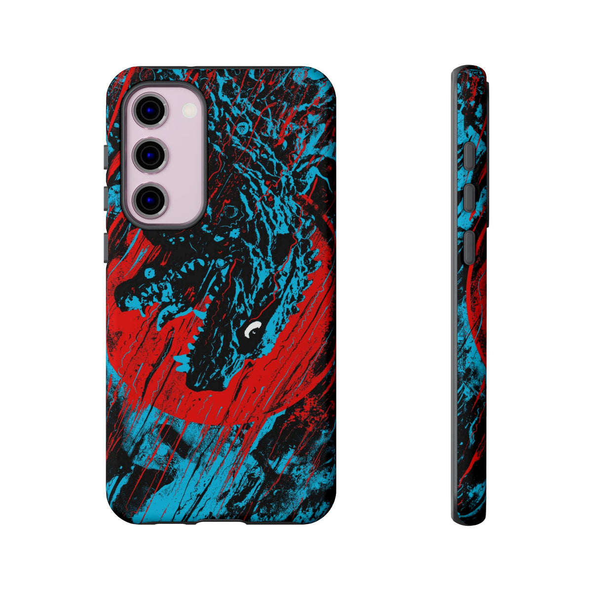 J. Bannon "Destroyer Of Worlds: Red & Blue" Phone Case
