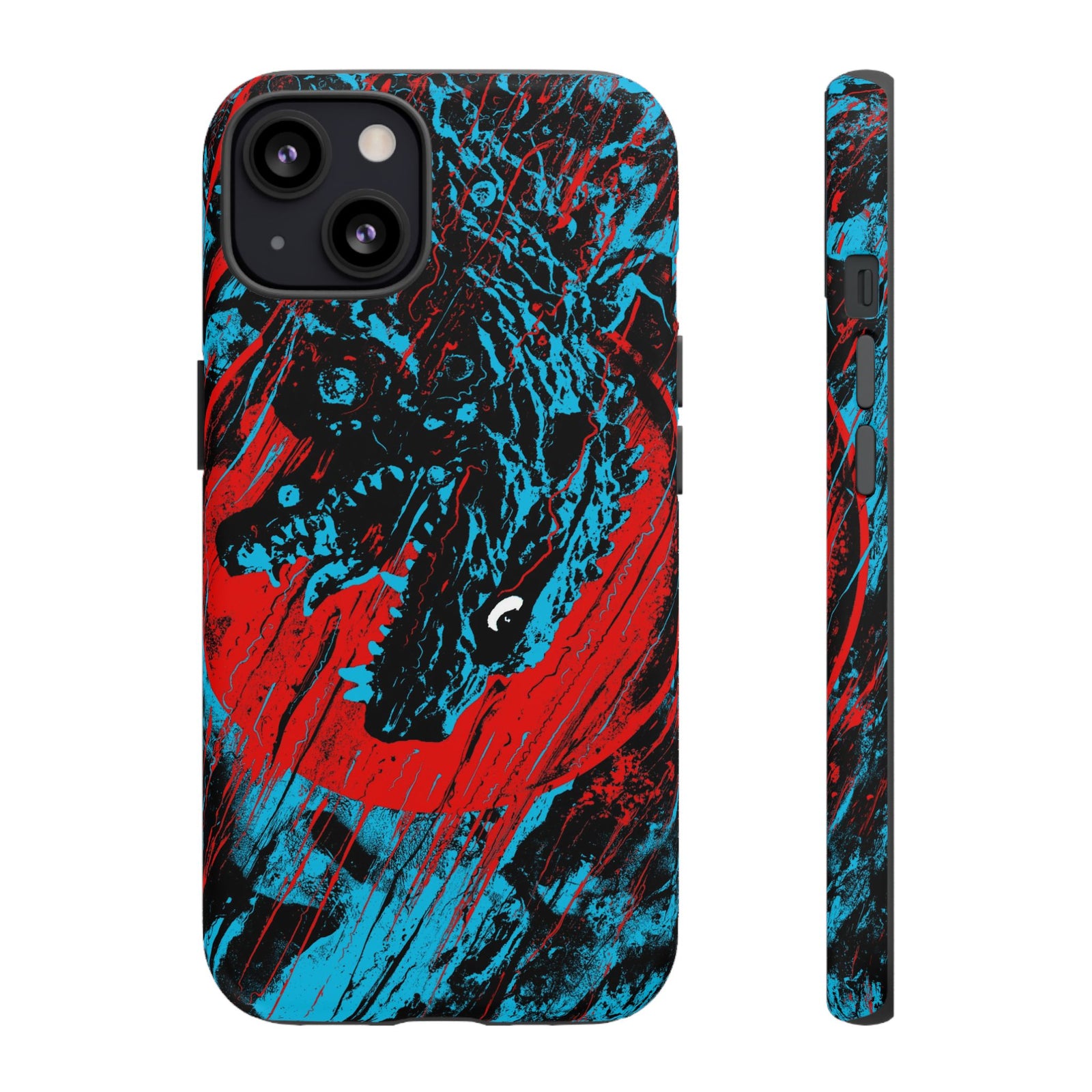 J. Bannon "Destroyer Of Worlds: Red & Blue" Phone Case