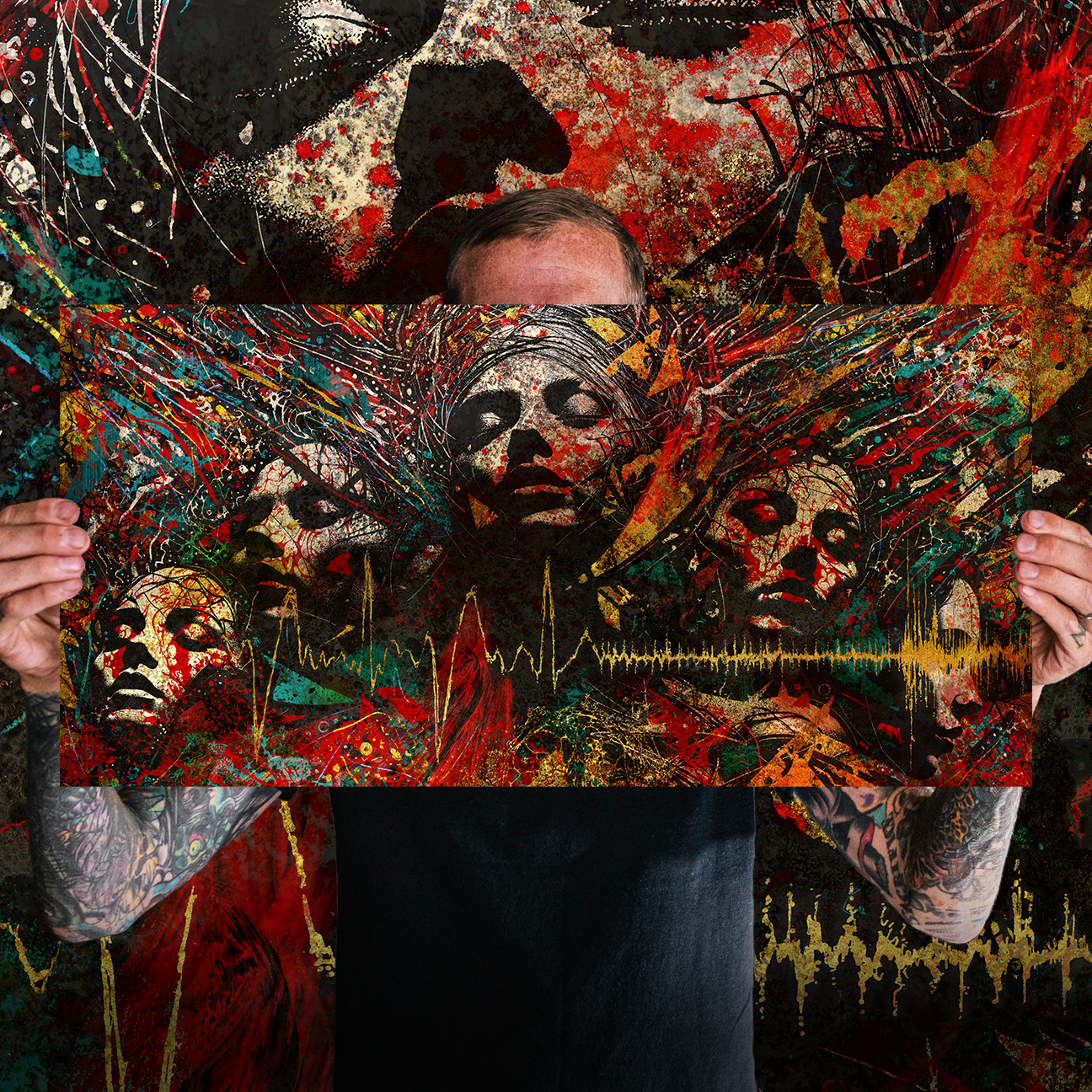 J. Bannon "Hum of Hurt: Five Elements" Giclee Print