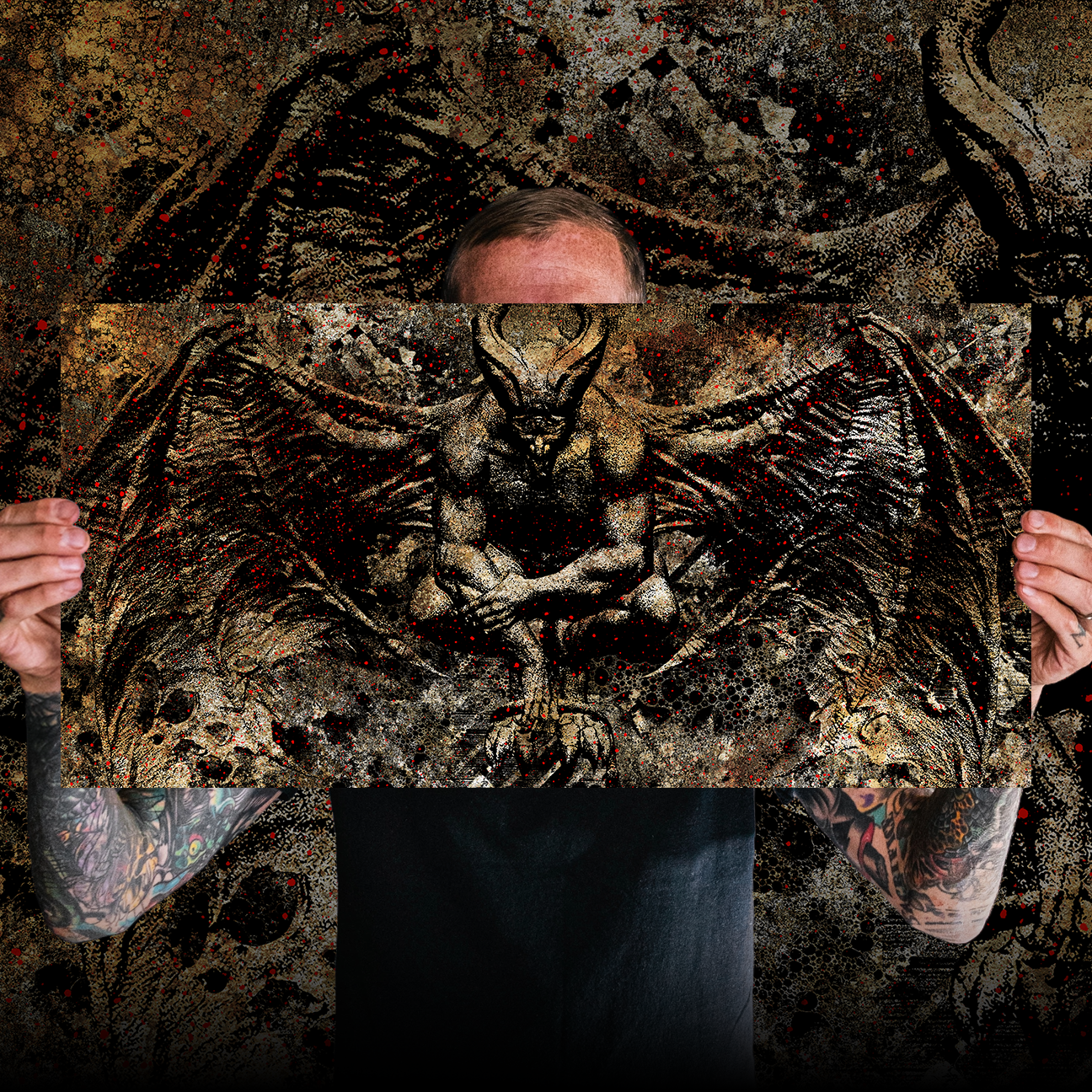 J. Bannon "LINE Series: Amon Amok" Giclee Print