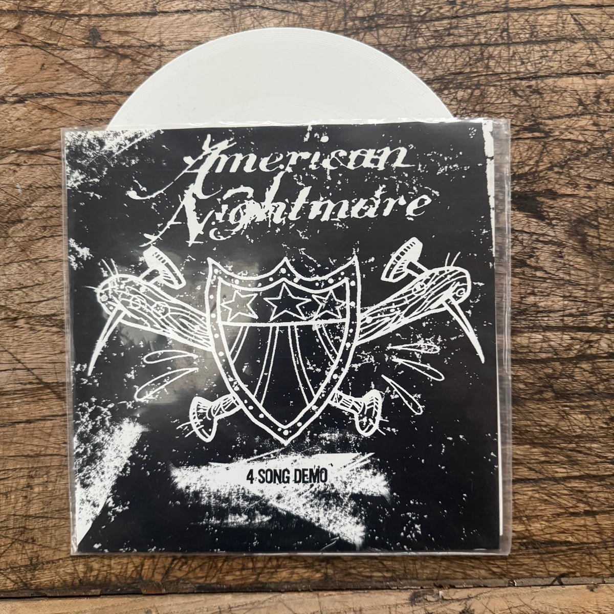 American Nightmare "Demo" 7"EP (1st press, white vinyl)