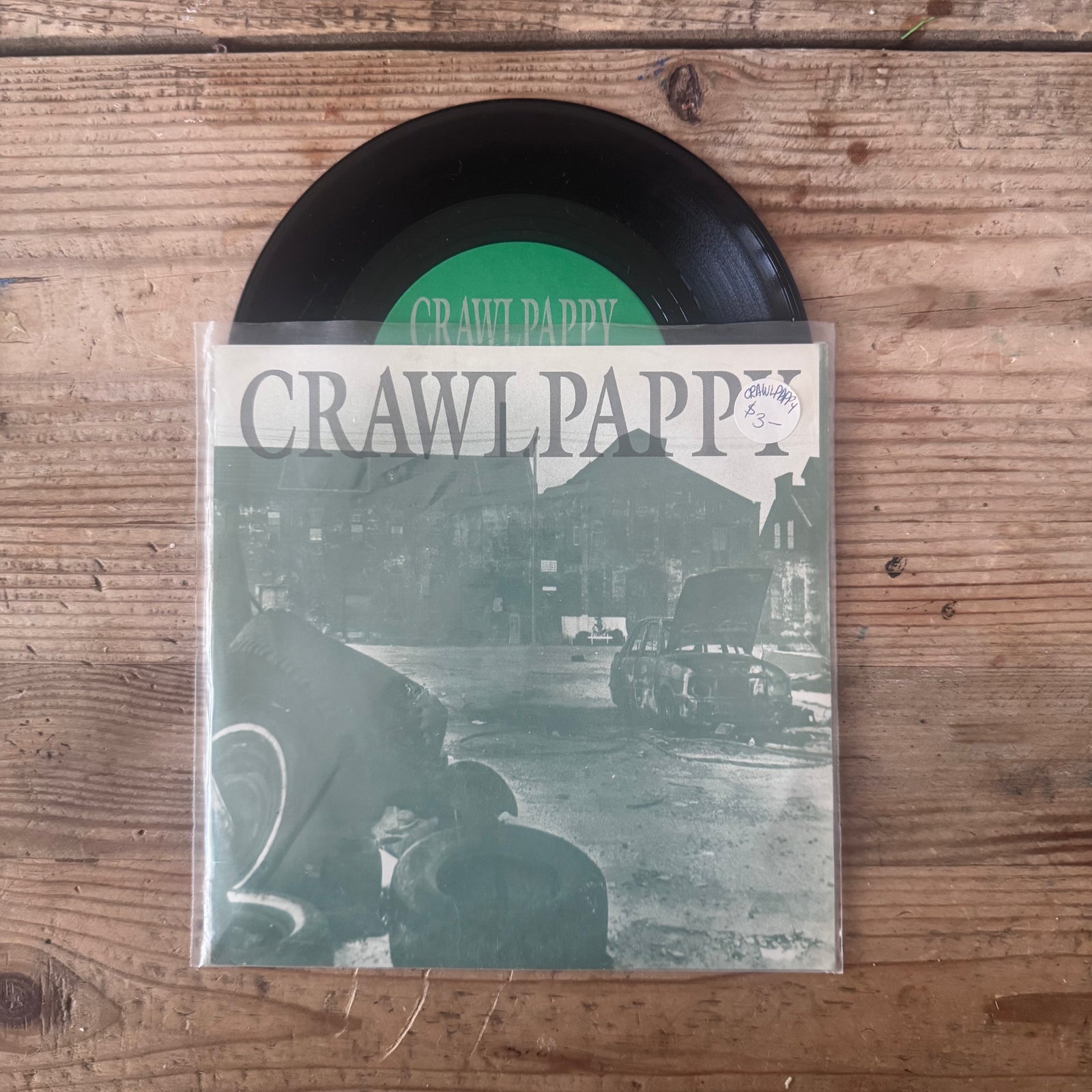 Crawlpappy "Temple Body b/w Mind's Eye" 7"EP (1st Press, Blk)