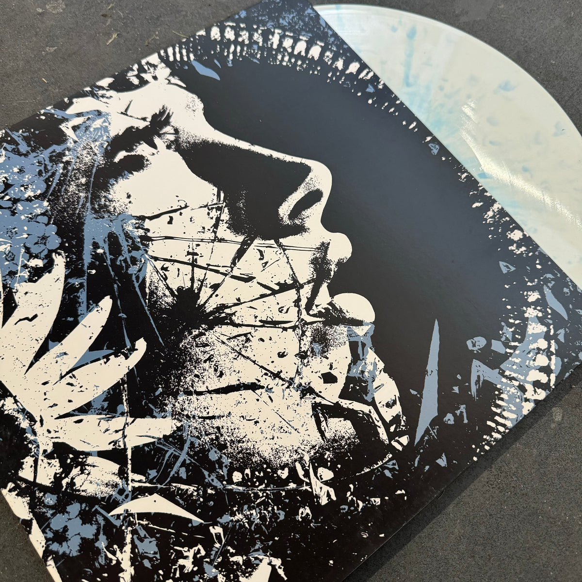 Killing The Dream "Fractures" LP (White w/ Sky Blue Splatter)