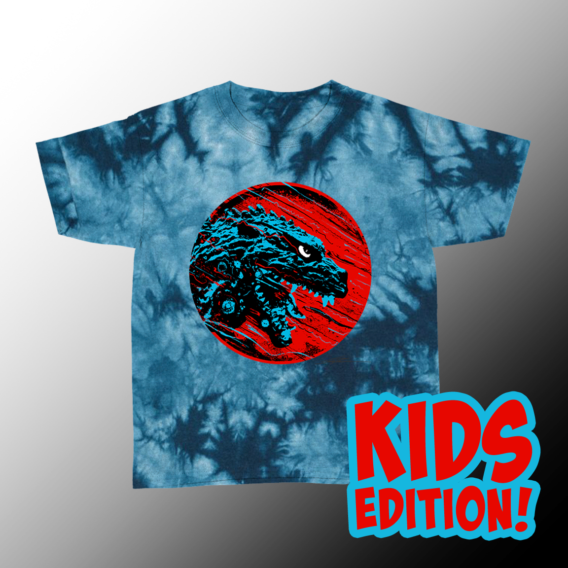 J. Bannon “Destroyer Of Worlds: Lightning” Kids Navy Tie-Dye T-Shirt