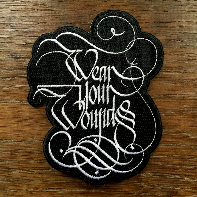 Wear Your Wounds "Logo" Embroidered Patch: White